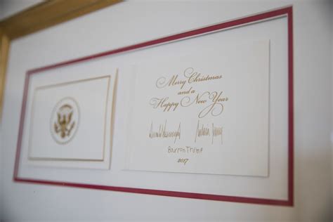 Americans cheer as official WH Christmas card is unveiled and it's definitely NOT like the Obama's