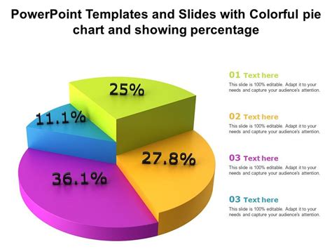 Powerpoint Templates And Slides With Colorful Pie Chart And Showing ...