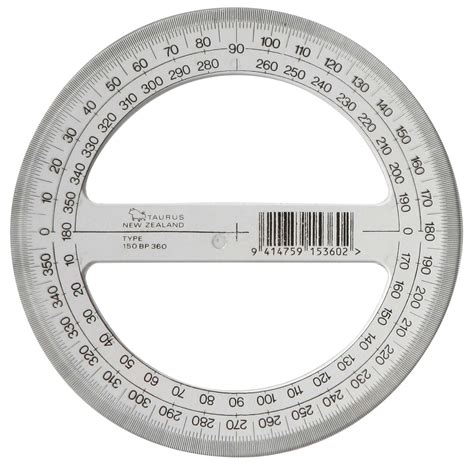 Buy Taurus: Protractor - 360 Degrees (15cm) at Mighty Ape Australia