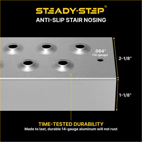 Anti Slip Stair Nosing For Outdoor Stairs | STEADY-STEP