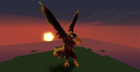 Phoenix Statue Minecraft Project