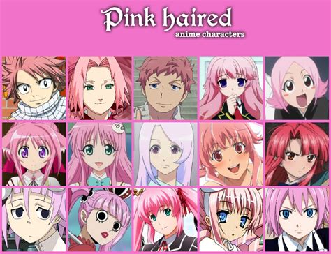 Pink haired anime characters by jonatan7 on DeviantArt