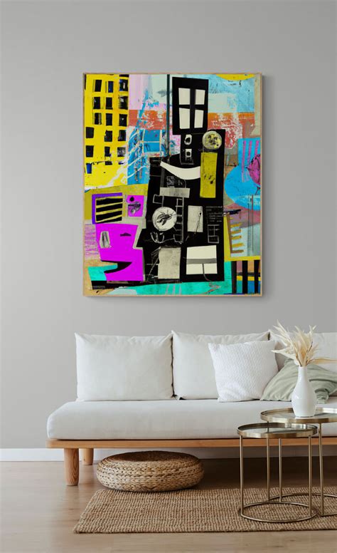 Abstract Art Print - Factory