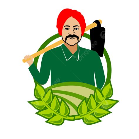 Farmer Farm Worker Hand Painted, Farmer Farming Labor Cartoon Vector ...