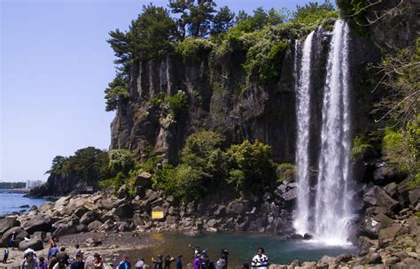 Jeongbang Falls - Jeju island | This Is Korea Tours