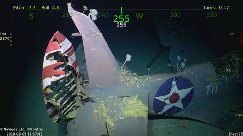 The Wreck of the USS Lexington, Aircraft at the Bottom of the Coral Sea