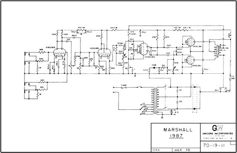 Marshall Guitar Amp Schematics