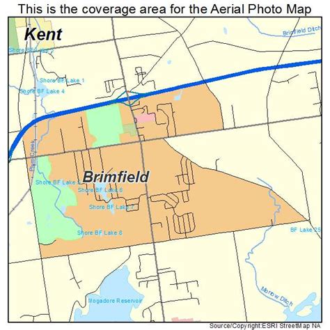 Aerial Photography Map of Brimfield, OH Ohio