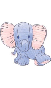 . Elephant Clip Art, Elephant Crafts, Elephant Colour, Baby Elephant, Zoo Coloring Pages, Zoo ...