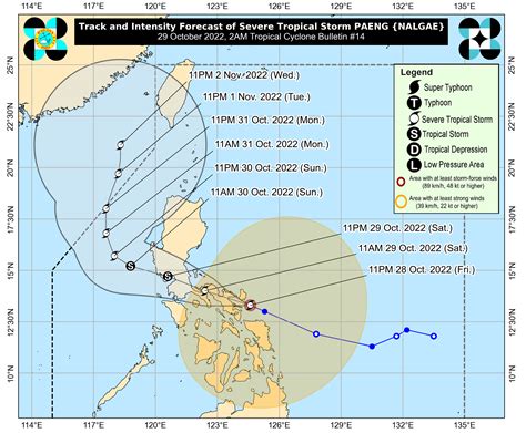 Paeng now a Severe Tropical Storm; Signal No. 3 up in several Bicol ...