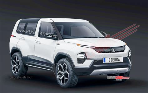 Tata Sierra SUV in 4 new colours - Digital render of production variant