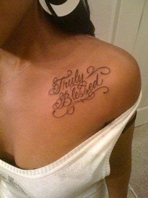 Blessed Tattoo On Chest Female - Best Tattoo Ideas