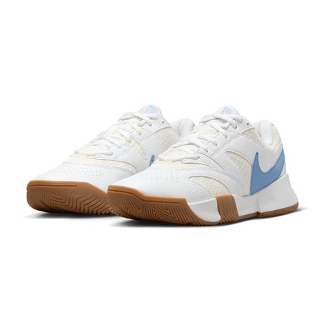 Nike Court Lite 4 HC Women's Tennis Shoes - White/Light Blue