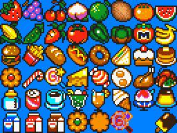 Kirby Food Sprites on RPG Maker XP by Cuddlesnam on DeviantArt