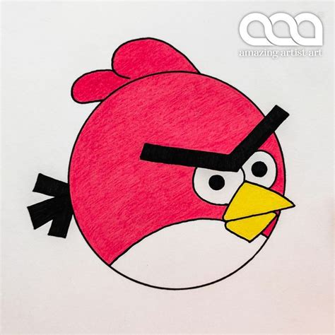 Angry Bird Drawing 😍 | Bird drawings, Artist art, Artist