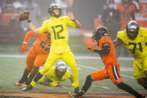 Oregon State Upsets No.9 Oregon In Rivalry Game | KLCC