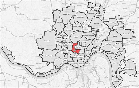 Printable Cincinnati Map - Printable Maps