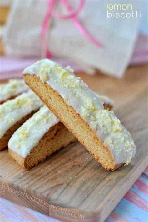 Lemon Biscotti - Shugary Sweets