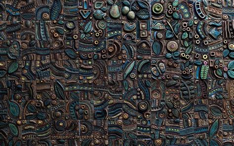 3440x1440px | free download | HD wallpaper: blue and brown abstract ...