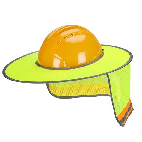 Buy UNCO- Hard Hat Sun Shield, Full & Standard Brim Mesh Sunshade High Visibility Reflective ...