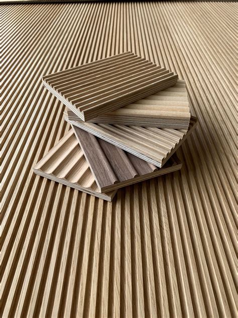 Fluted & Reeded Panels in Oak, Walnut & Birch | Wood wall design ...