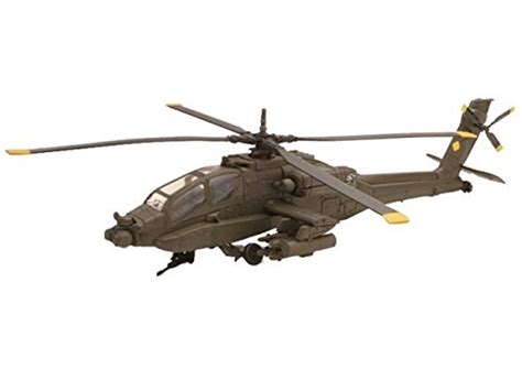 Boeing AH-64 Apache Diecast Military Helicopter 1:55 Scale - Model Kit ...