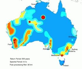 Earthquake map of Australia released - Spatial Source