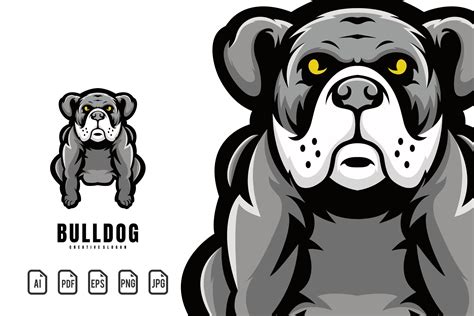 Bulldog Mascot Logo Graphic by maxs_graphic · Creative Fabrica