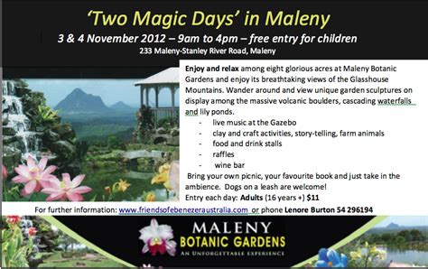 Maleny Botanic Gardens Open Day