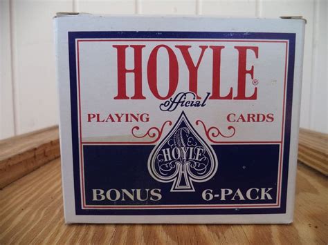 Hoyle Official Poker Playing Cards Bonus 6-Pack set #1201 Plastic ...