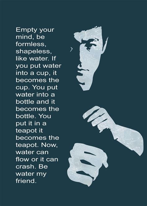 Be Like Water Quote Bruce Lee - Eadie Gusella