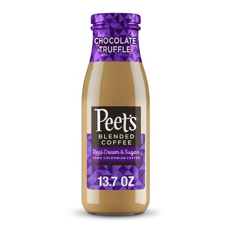 Peet's Chocolate Truffle Iced Coffee, 13.7 fl oz glass bottle - Walmart ...