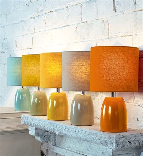 Opal Table Lamp - Burnt Orange | Ceramic Bright Bedside Lamp