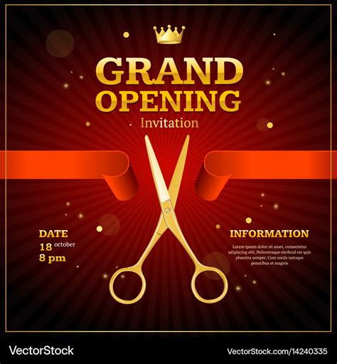 Grand Opening Invitation Card Background