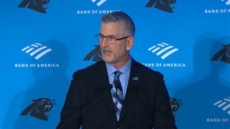 New Carolina Panthers Head Coach Emphasizes 'Stability At Quarterback ...