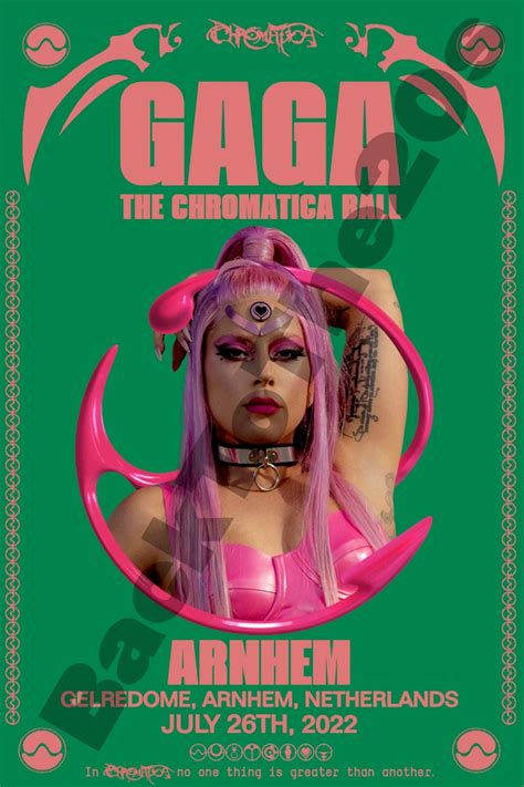 Lady Gaga Chromatica Ball Tour Poster Digital Print Arnhem - Etsy Canada