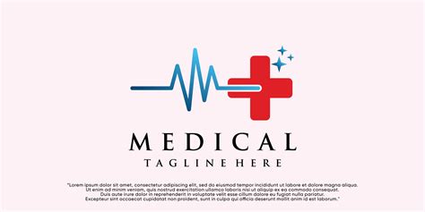 Medical logo design with creative concept 13223344 Vector Art at Vecteezy