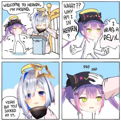 A cute devil meme : r/Hololive