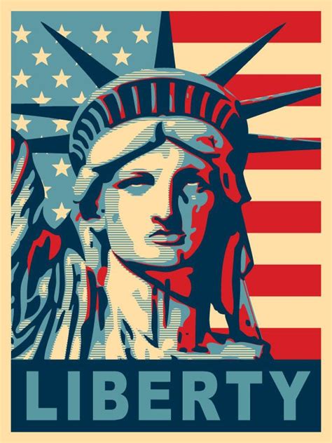 Miss Liberty Wall Mural | American flag wall art, Patriotic posters, Statue of liberty