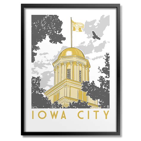 Iowa City Capitol Art Print - Bozz Prints