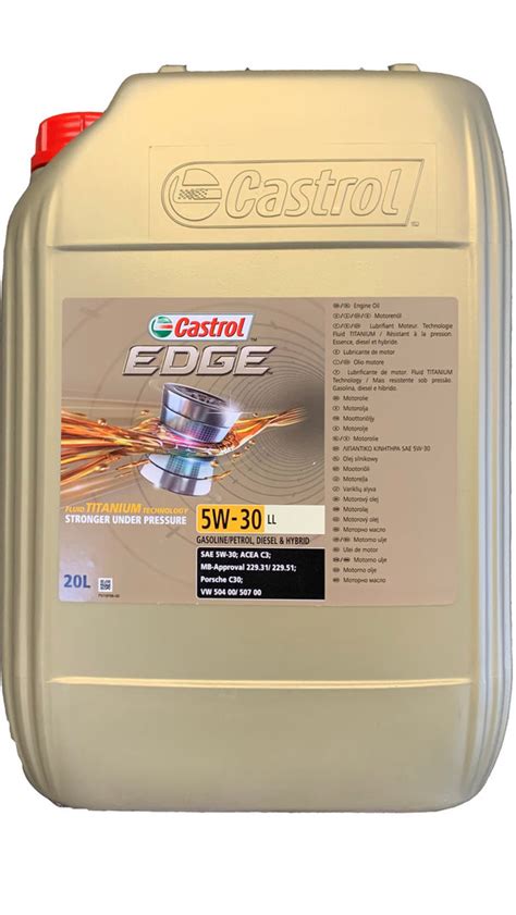 CASTROL EDGE 5W-30 LL 20 L - engine oil