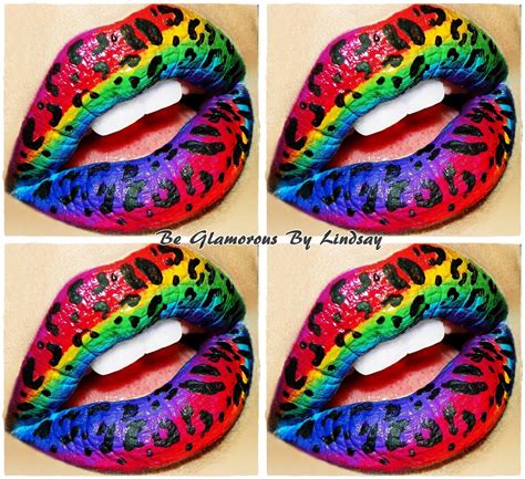 BE Glamorous By Lindsay: A Rainbow of Lipsticks: Rainbow Lip Art and Glitter Lips | Lip art ...