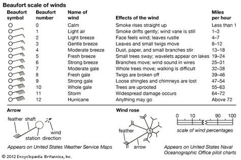 wind rose: Beaufort scale - Students | Britannica Kids | Homework Help