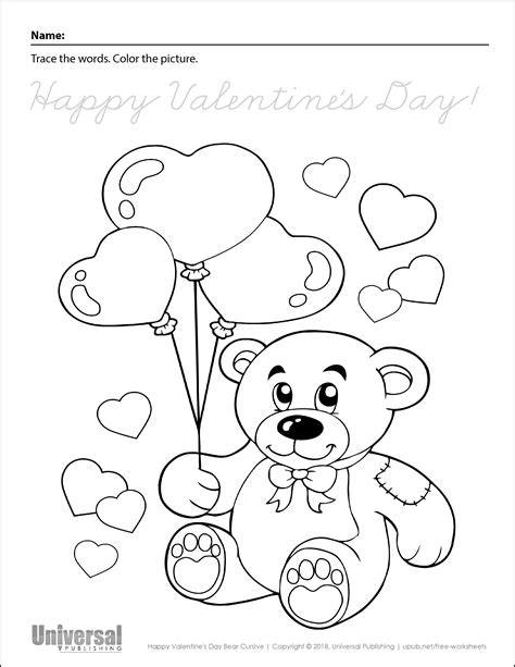 Valentine's Day Free Printables - Universal Publishing