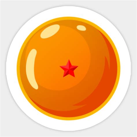 1-Star Dragonball (Centered) - DBZ - Dragonball - Sticker | TeePublic