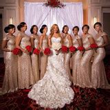 Gold Sequins Bridesmaid Dress Short Sleeve Bridesmaid Dress Glitter ...