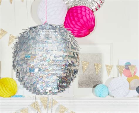 Make Your Own Quick Easy DIY Disco Ball for New Year's Eve