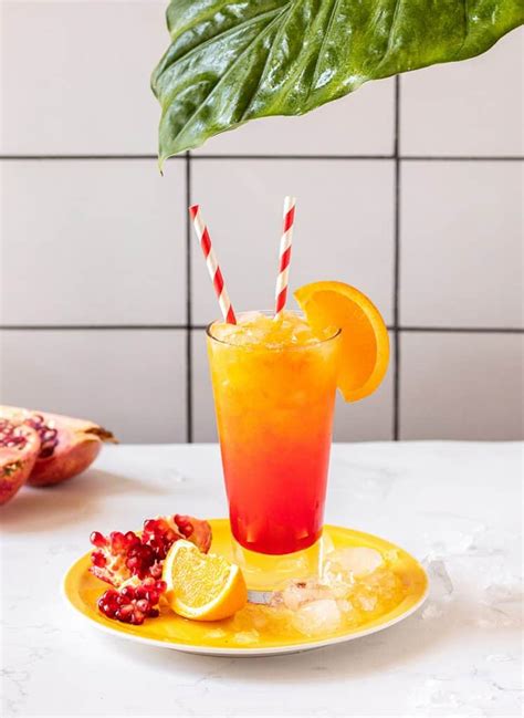 Summer Sunrise Mocktail · Best Easy Virgin Drink Recipe · Mocktail.net