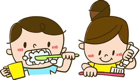 Children Brushing Teeth clipart. Free download transparent .PNG | Creazilla