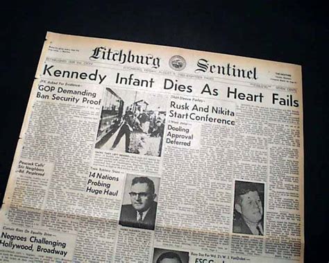 PATRICK BOUVIER KENNEDY Born JFK John F. Kennedy Baby DEATH 1963 Old on ...